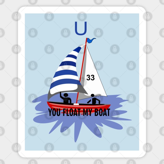 You Float My Boat Sticker by BishBashBosh